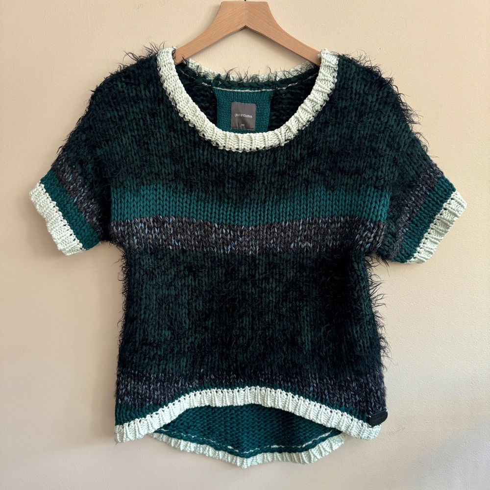 Gsus Sindustries Chunky Knit Short Sleeve Sweater